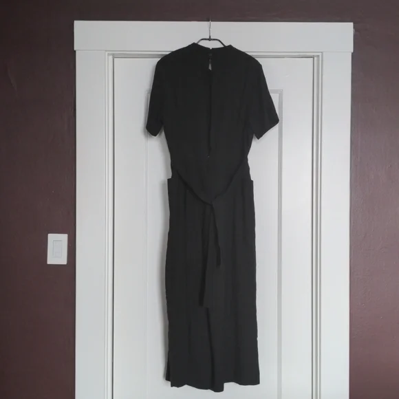 7115 by Szeki Mandarin Jumpsuit Navy XS - Picture 7 of 9